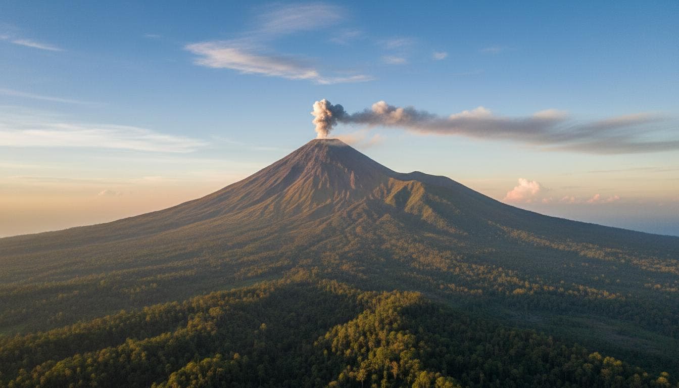 Pemandangan gunung Indonesia